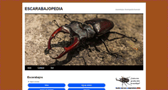 Desktop Screenshot of escarabajopedia.com