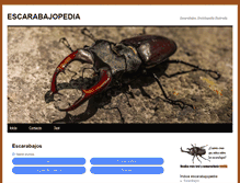 Tablet Screenshot of escarabajopedia.com